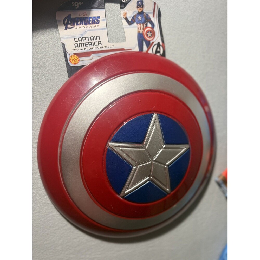 Marvel Captain America Padded Muscle Chest Costume Set w/ Mask Sz 2T + shield - Picture 3 of 7
